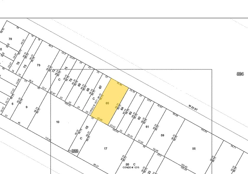 40 W 22nd St, New York, NY for sale - Plat Map - Image 2 of 6