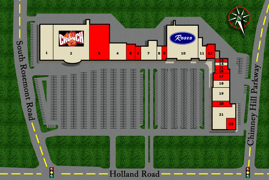 801-929 Chimney Hill Shopping Ctr, Virginia Beach, VA for lease - Site Plan - Image 2 of 2