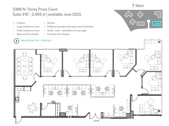 3333 N Torrey Pines Ct, La Jolla, CA for lease Floor Plan- Image 1 of 1