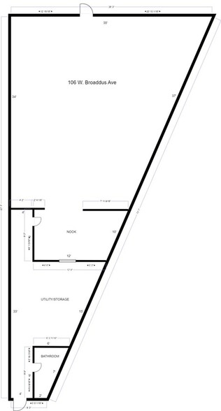 106 Broaddus Ave, Bowling Green, VA for lease - Floor Plan - Image 2 of 2