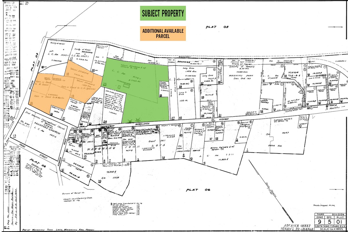 956040 Mamalahoa Hwy, Naalehu, HI for sale Plat Map- Image 1 of 1