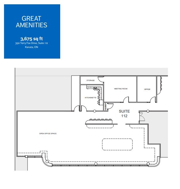 350 Terry Fox Dr, Ottawa, ON for lease Floor Plan- Image 1 of 1