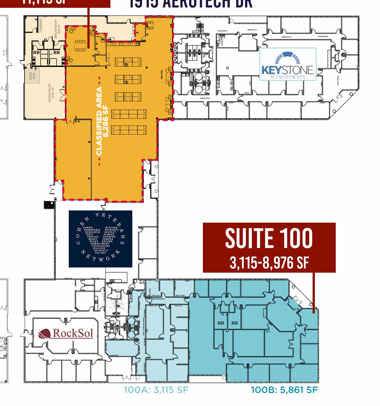 1915 Aerotech Dr, Colorado Springs, CO for lease Floor Plan- Image 1 of 1