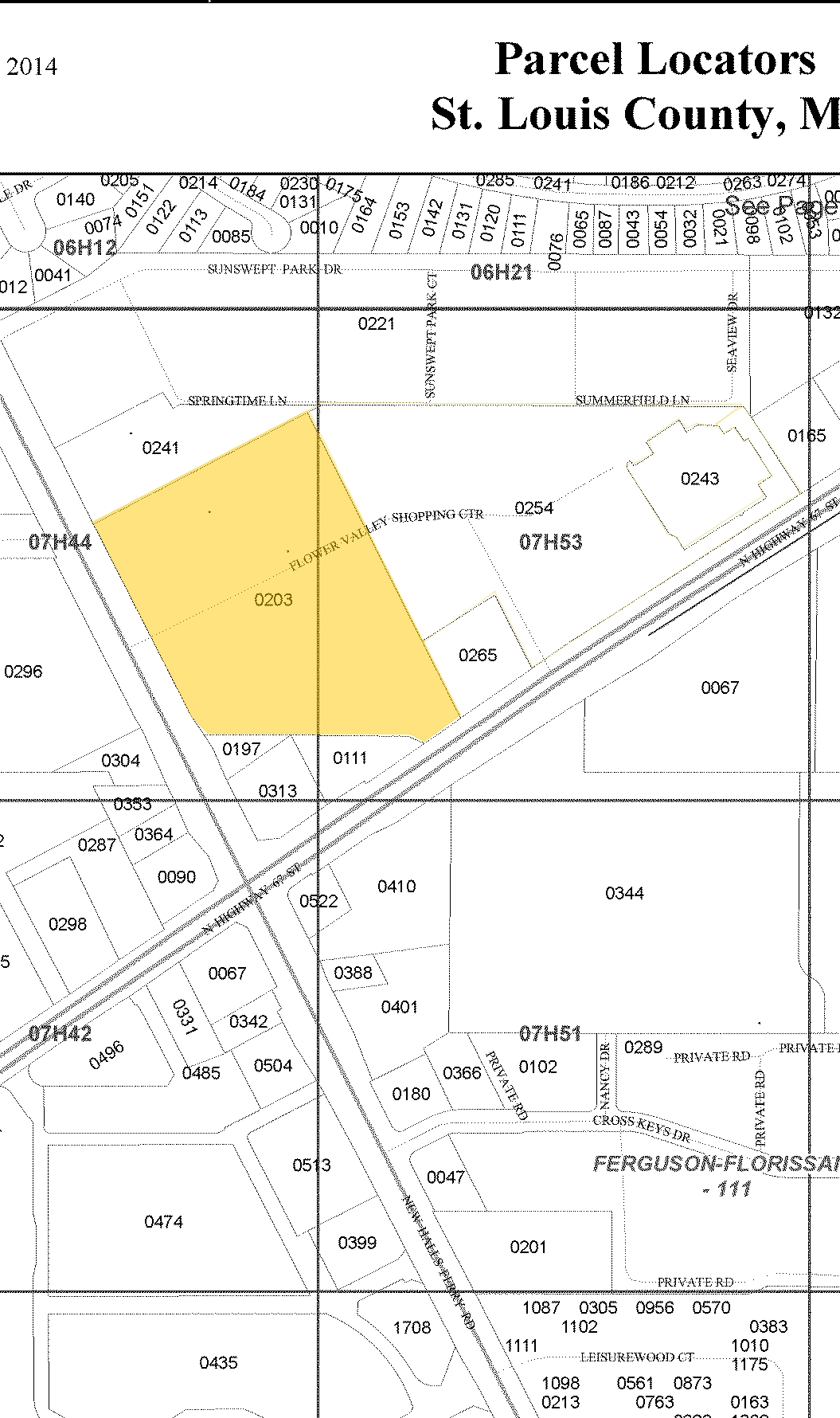 1 Flower Valley Shopping Ctr, Florissant, MO for sale Plat Map- Image 1 of 1