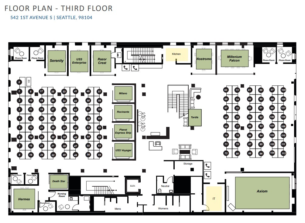 542 1st Ave S, Seattle, WA for lease Floor Plan- Image 1 of 1