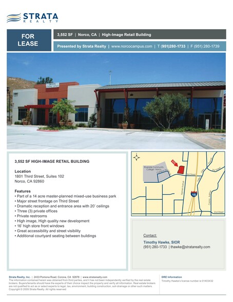 1801 3rd St, Norco, CA for lease - Site Plan - Image 3 of 11