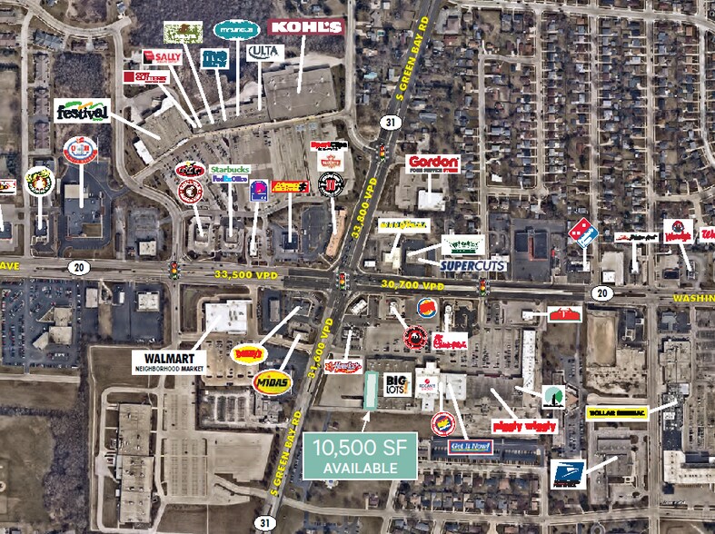 5415 Washington Ave, Racine, WI for lease - Building Photo - Image 1 of 5