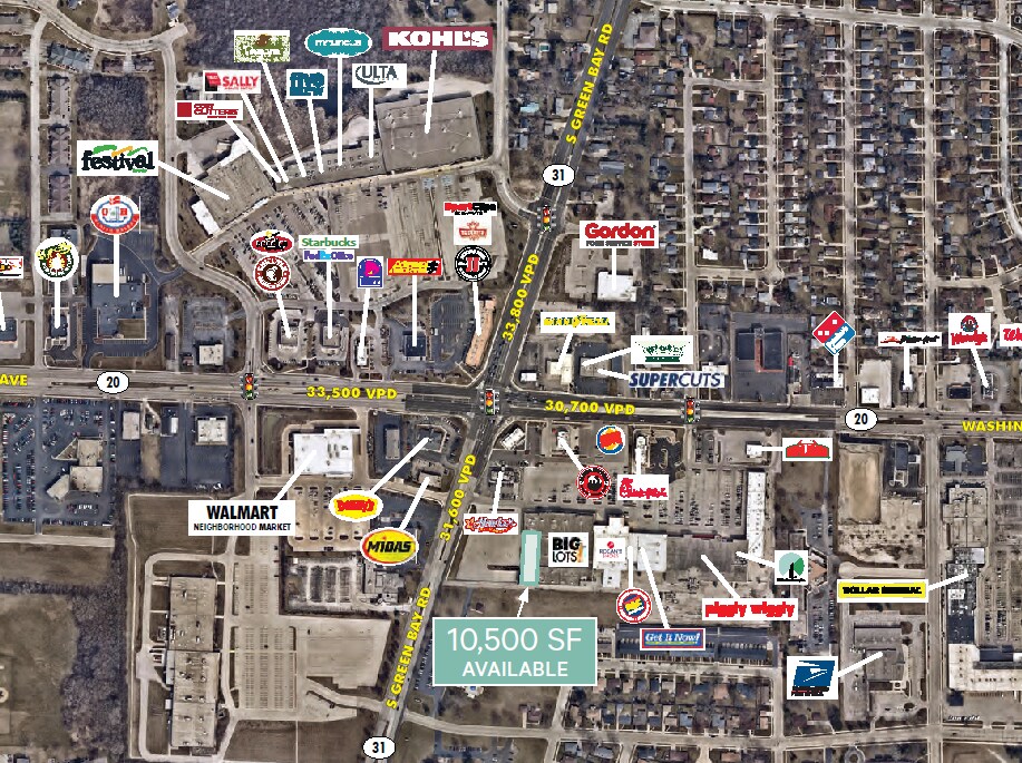 5415 Washington Ave, Racine, WI for lease Building Photo- Image 1 of 6