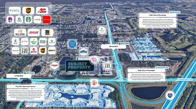 3720 Fiske Blvd, Rockledge, FL - aerial  map view