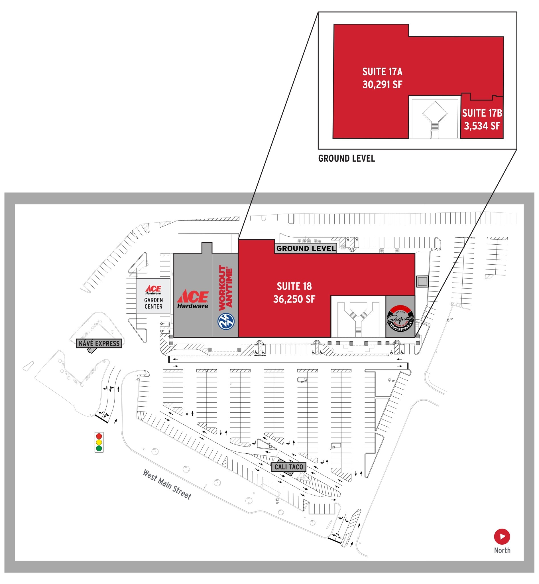 500 W Main St, Hendersonville, TN for lease Site Plan- Image 1 of 1
