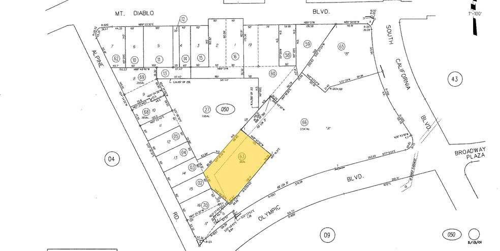 1870 Olympic Blvd, Walnut Creek, CA for lease - Plat Map - Image 2 of 5