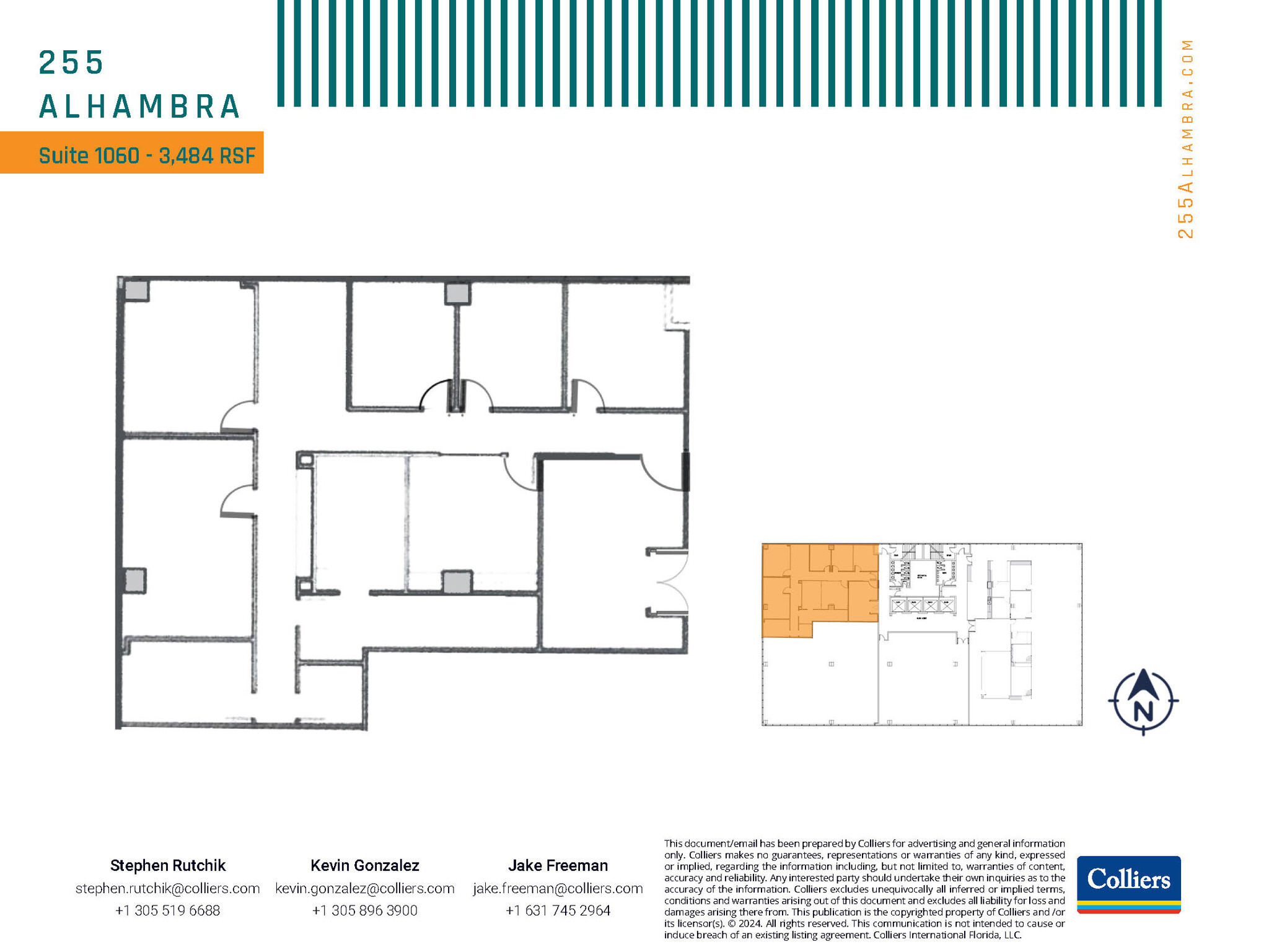 255 Alhambra Cir, Coral Gables, FL for lease Floor Plan- Image 1 of 1