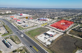 SEQ North Grove Blvd & US-77, Waxahachie, TX - AERIAL  map view