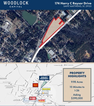 More details for 174 Harry C Raysor Dr, Saint Matthews, SC - Land for Sale