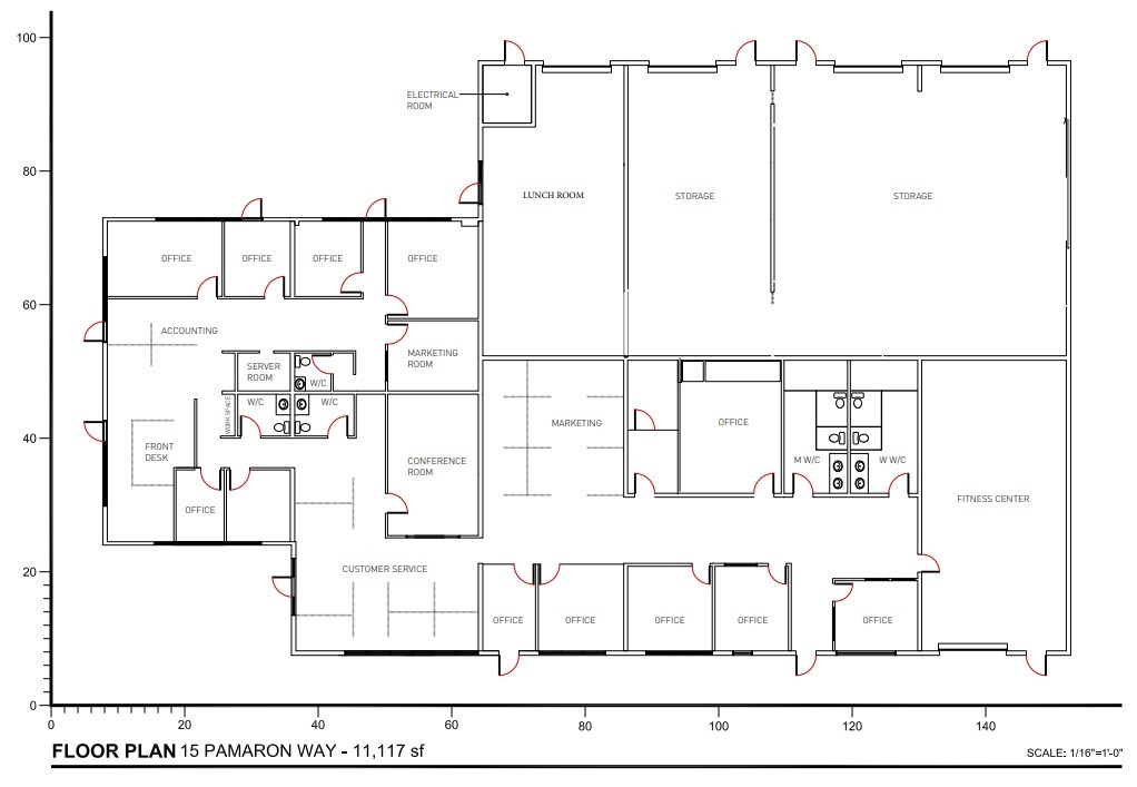 15 Pamaron Way, Novato, CA for lease Floor Plan- Image 1 of 1