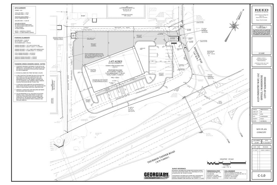 4129 Industry Way, Flowery Branch, GA for lease - Construction Photo - Image 2 of 15