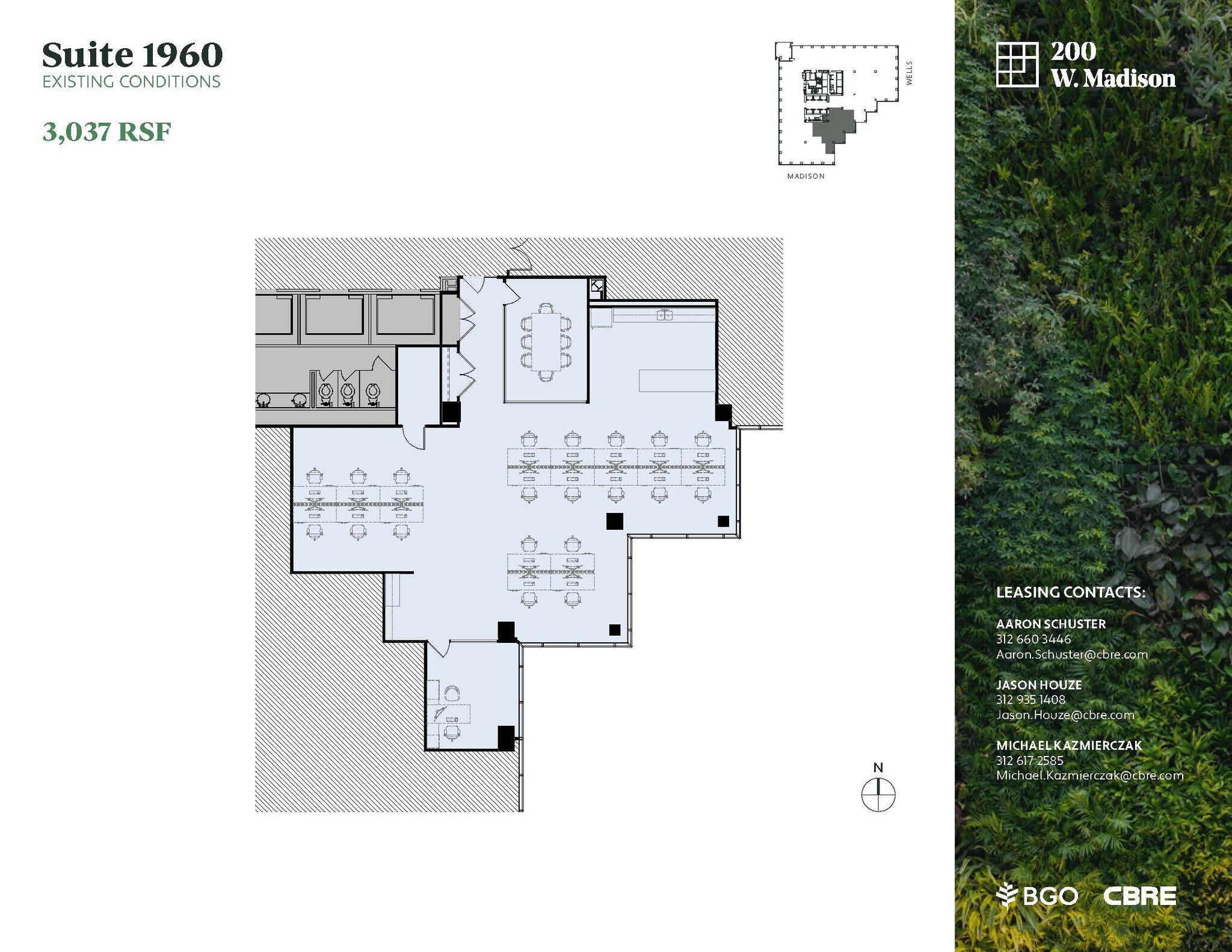 200 W Madison St, Chicago, IL for lease Floor Plan- Image 1 of 2