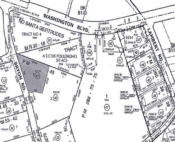 8116-8136 Byron Rd, Whittier, CA for lease - Plat Map - Image 2 of 5