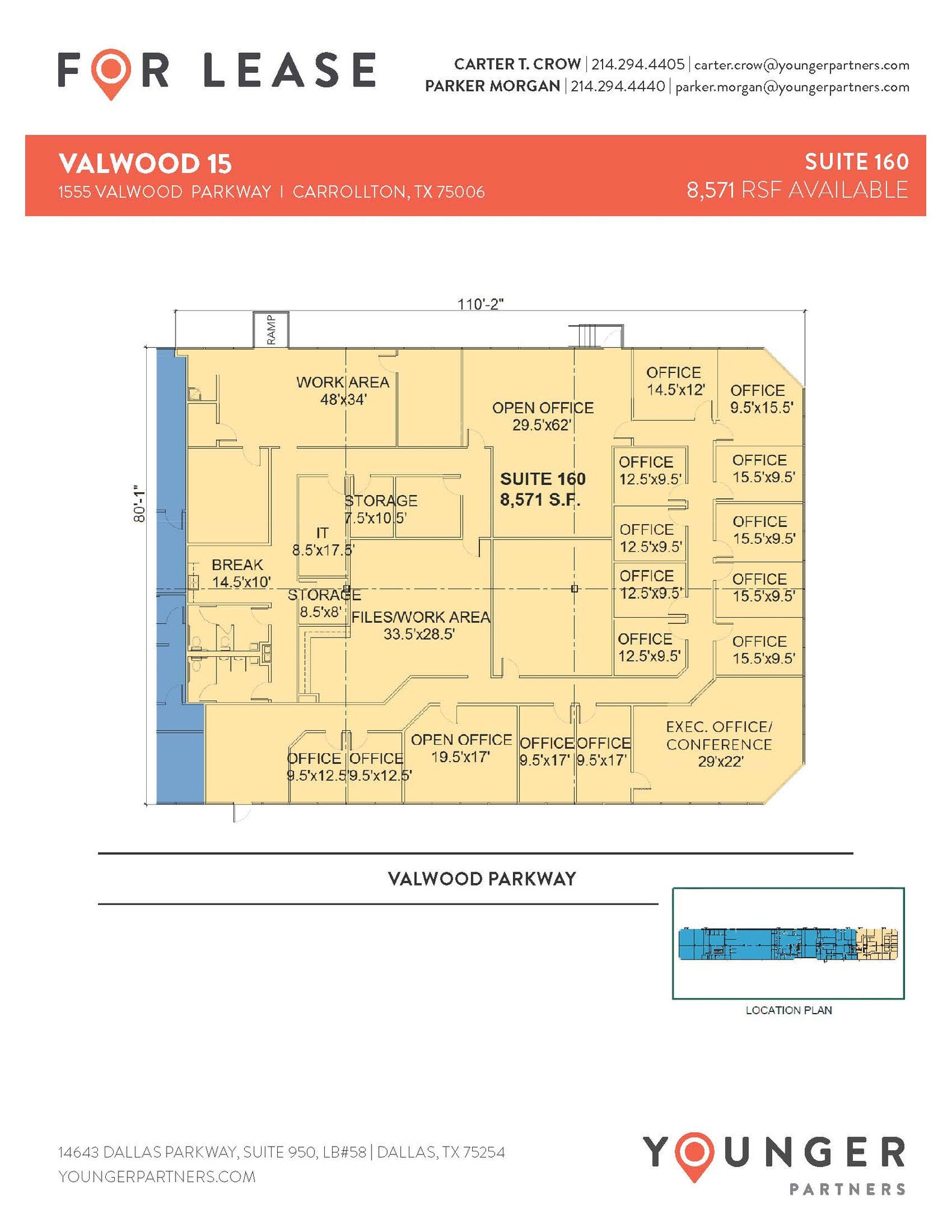 1555 Valwood Pky, Carrollton, TX for lease Floor Plan- Image 1 of 1