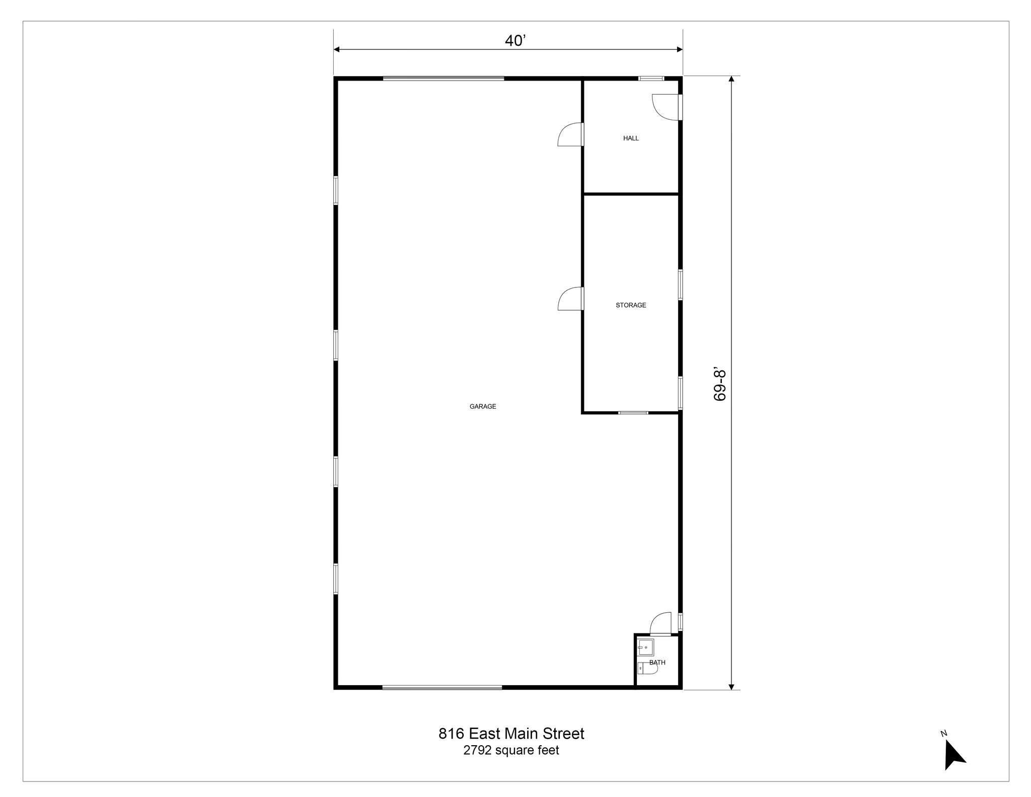 816 E Main St, Whitesboro, TX for lease Floor Plan- Image 1 of 1