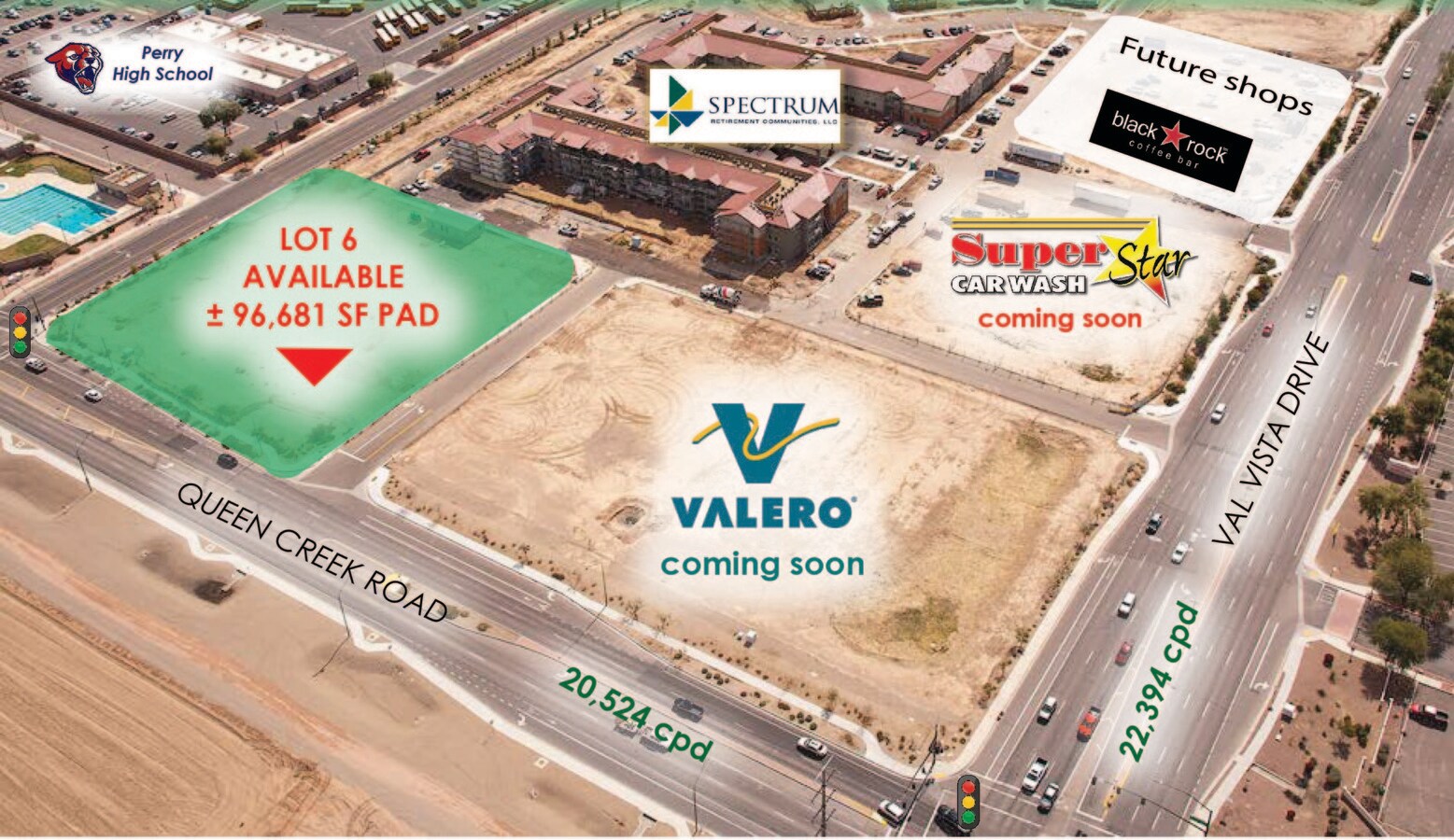 QUEEN CREEK Rd Val Vista Drive, Gilbert, AZ, 85298 Commercial
