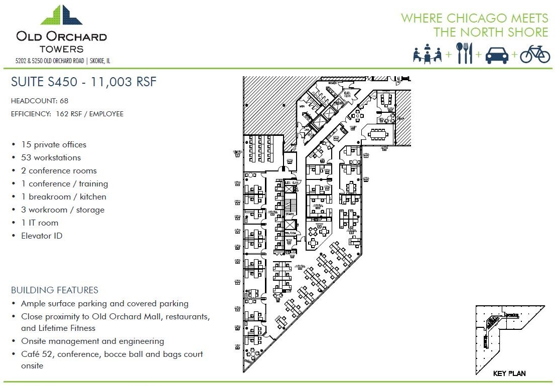 5202 Old Orchard Rd, Skokie, IL for lease Floor Plan- Image 1 of 7