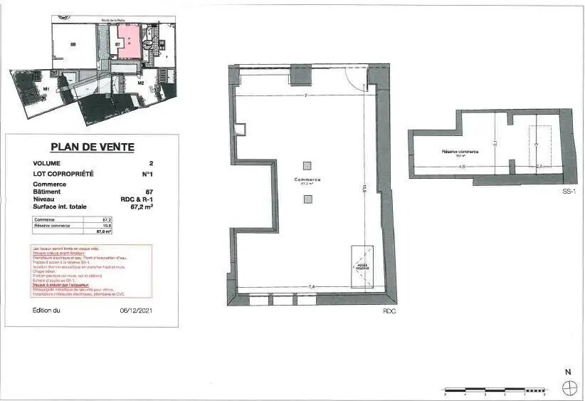 Retail in Boulogne-Billancourt for lease - Floor Plan - Image 2 of 2