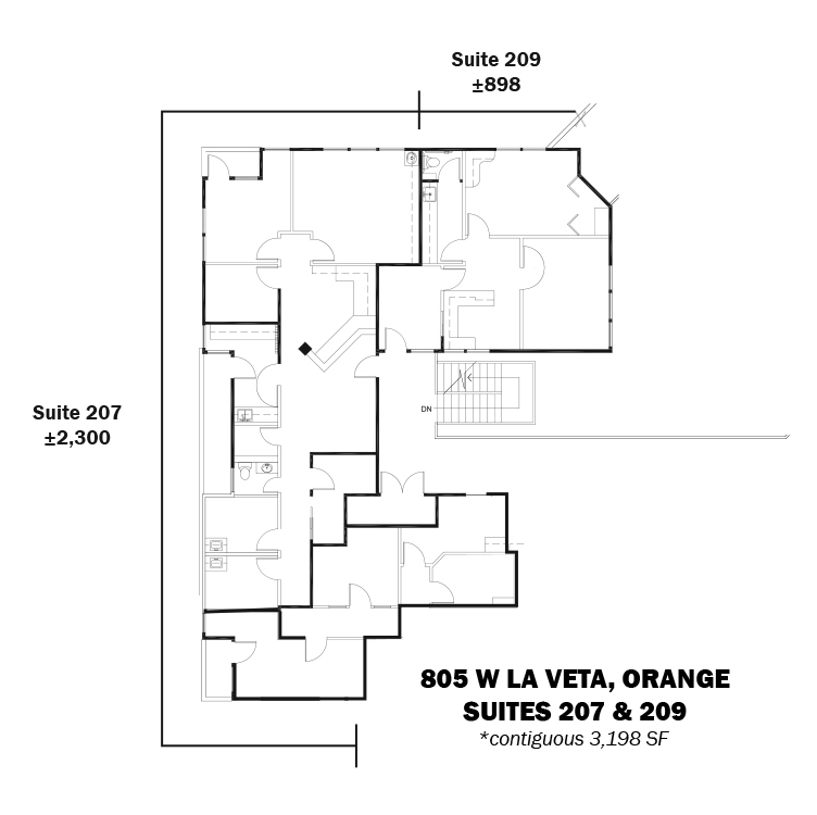 805 W La Veta Ave, Orange, CA for lease Floor Plan- Image 1 of 1