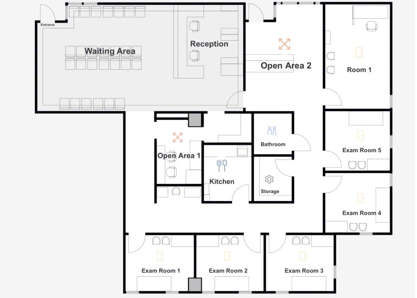 1111 Delafield St, Waukesha, WI for lease Floor Plan- Image 1 of 2