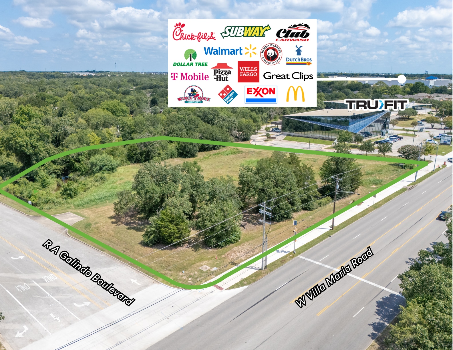 NEC of R A Galindo Parkway & West Villa Maria rd, Bryan, TX for sale Aerial- Image 1 of 8