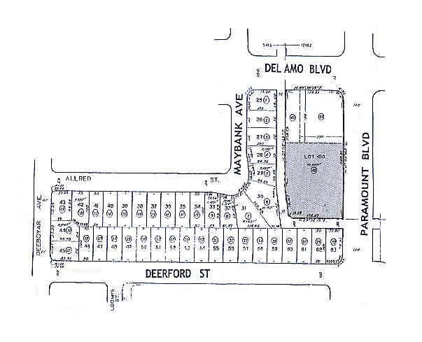 4813-4831 Paramount Blvd, Lakewood, CA for lease - Plat Map - Image 2 of 3