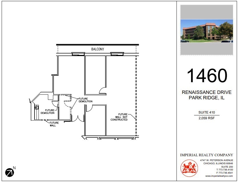 1460 Renaissance Dr, Park Ridge, IL for lease Floor Plan- Image 1 of 1