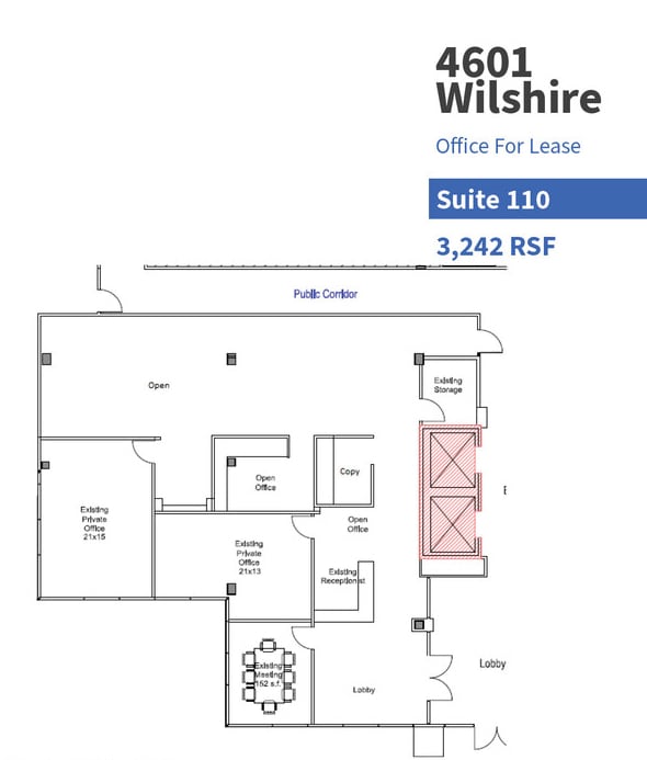 4601 Wilshire Blvd, Los Angeles, CA for lease Floor Plan- Image 1 of 5
