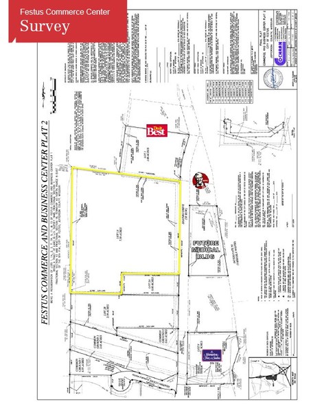 Lot 1A Festus Commerce & Business Center, Festus, MO for sale - Plat Map - Image 3 of 3