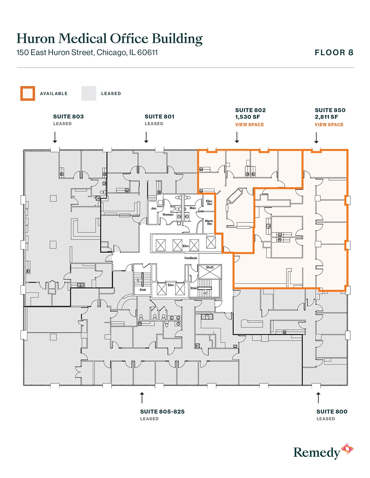 150 E Huron St, Chicago, IL for lease Floor Plan- Image 1 of 1