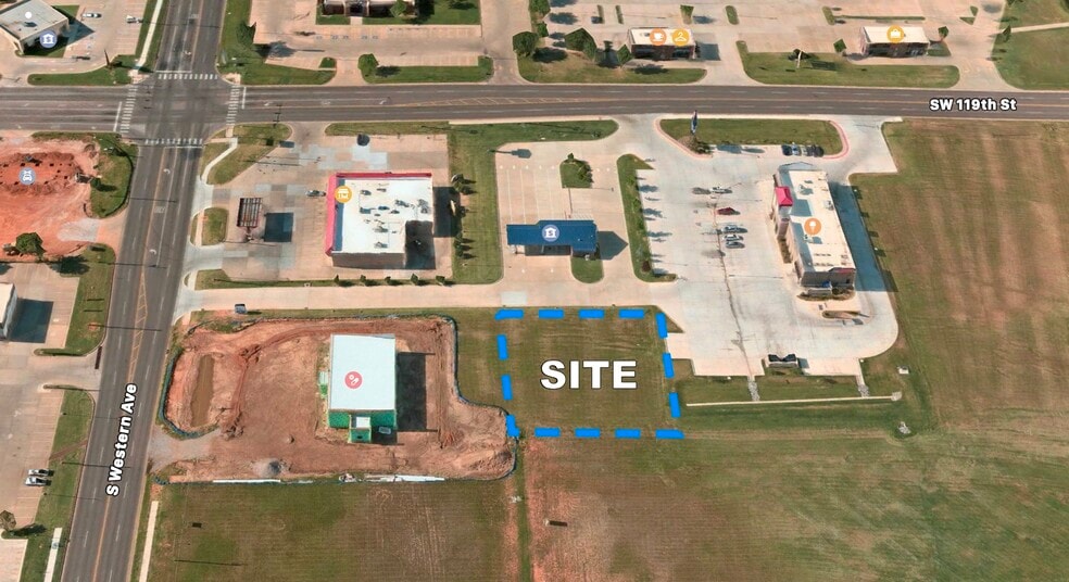 12020 blk S Western Ave, Oklahoma City, OK for sale - Aerial - Image 1 of 1