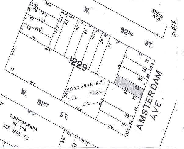 448 Amsterdam Ave, New York, NY for sale - Plat Map - Image 1 of 1