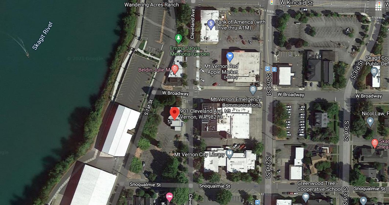 901 S Cleveland St, Mount Vernon, WA for sale Aerial- Image 1 of 1