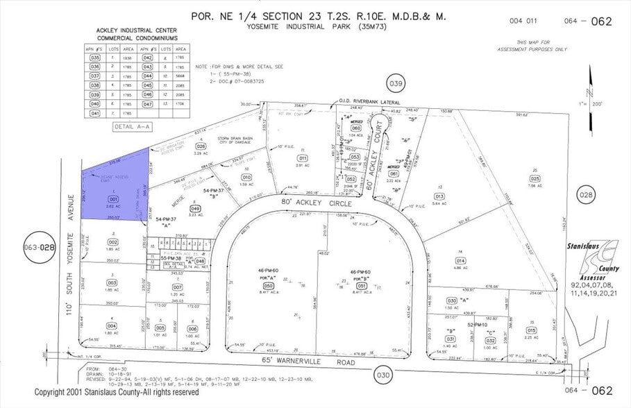521 Hi Tech Pky, Oakdale, CA for lease - Plat Map - Image 2 of 42