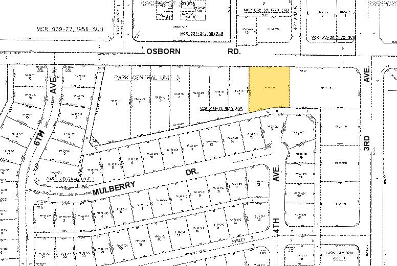 407 W Osborn Rd, Phoenix, AZ for sale - Plat Map - Image 2 of 20