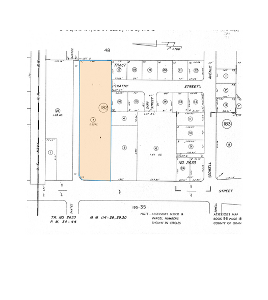 14600 Goldenwest St, Westminster, CA for lease - Plat Map - Image 2 of 2