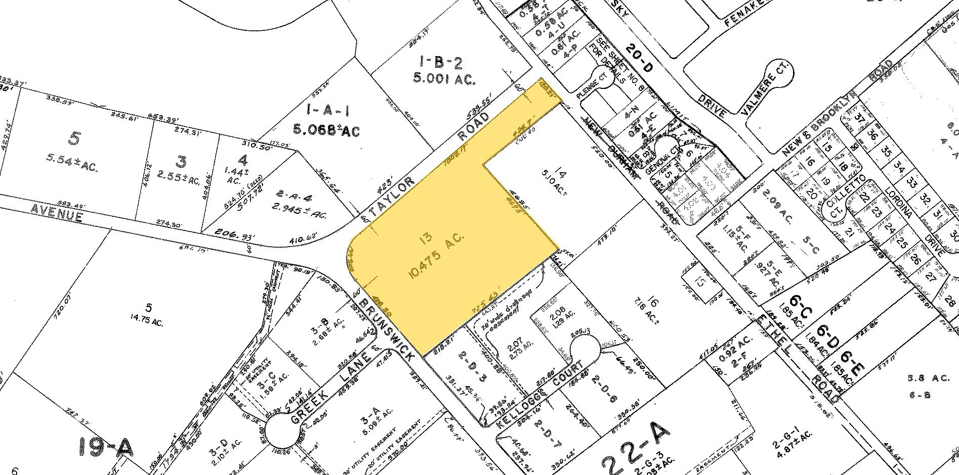 8 Taylor Rd, Edison, NJ for sale Plat Map- Image 1 of 1
