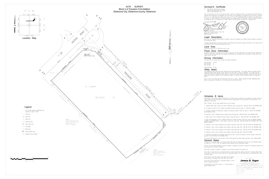 N I-35 Service Rd & 122nd St., Oklahoma City, OK for sale - Site Plan - Image 2 of 2