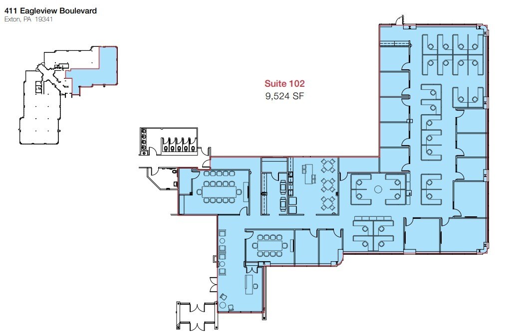 411 Eagleview Blvd, Exton, PA for lease Floor Plan- Image 1 of 1