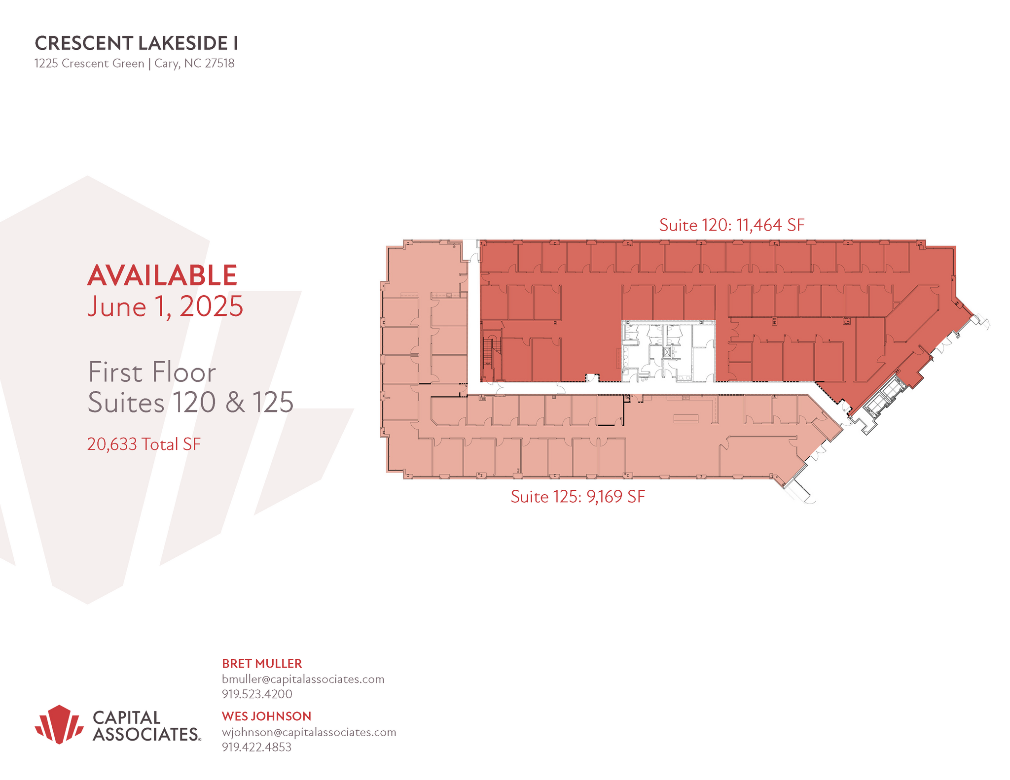 1225 Crescent Green Dr, Cary, NC for lease Floor Plan- Image 1 of 1