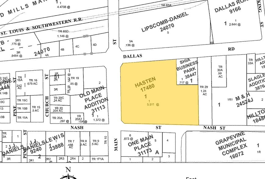 925 S Main St, Grapevine, TX for sale - Plat Map - Image 1 of 1