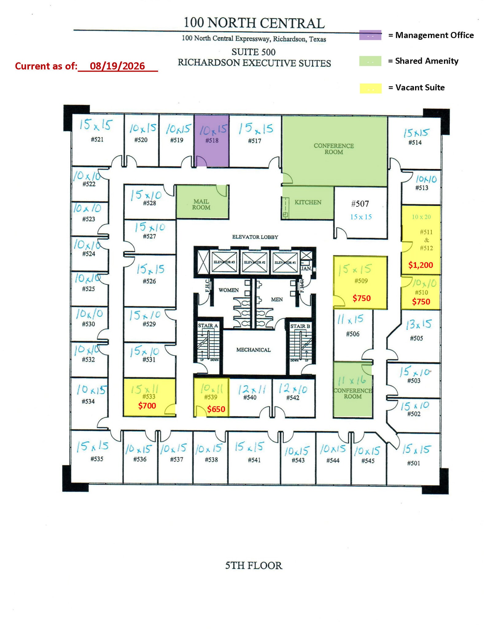 100 N Central Expy, Richardson, TX for lease Site Plan- Image 1 of 1