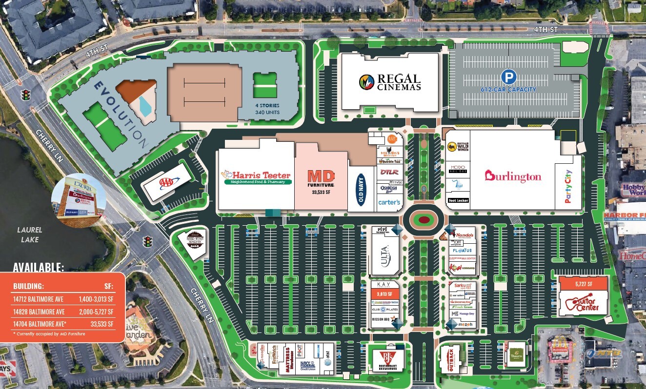 14828 Baltimore Ave, Laurel, MD for lease Site Plan- Image 1 of 2