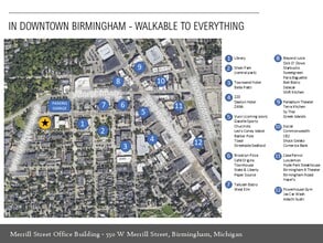 550 W Merrill St, Birmingham, MI - AERIAL  map view