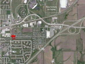 841-881 E Warren St, Gardner, KS - AERIAL map view - Image1